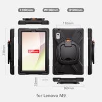 Rugged 'ring' case for Lenovo Tab M9 2023 D-ring stand