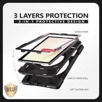 Rugged 'ring' case for Lenovo Tab M9 2023 D-ring stand