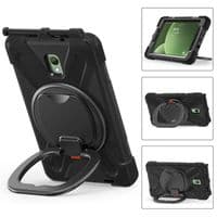 Rugged 'ring' case for Samsung Tab Active5 with kick stand, hand and shoulder strap
