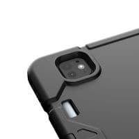 Slimline case for Apple iPad Pro 11 (2024) with hand & shoulder strap & glass screen protector