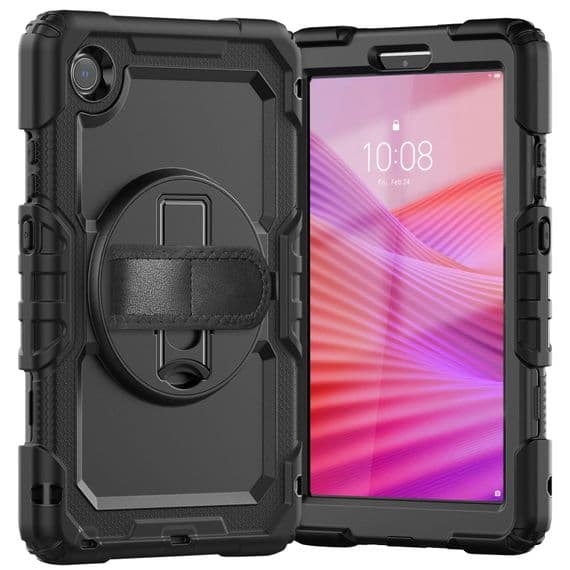 Tough case for Lenovo Tab One TB305 with hand/shoulder strap and kick stand