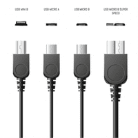 Type C  to Type C charge cable. Five metres in length with right angled head in black