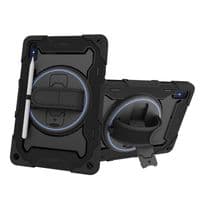 Ultra rugged 360 case for Lenovo Tab M10 5G with hand strap and kick stand
