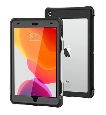 Waterproof case for the iPad 10.2 with strap and stand