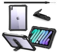 Waterproof case for the iPad mini 6 with strap and stand