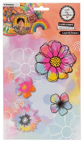 *Art by Marlene - Clear Stamps - Layered Flowers
