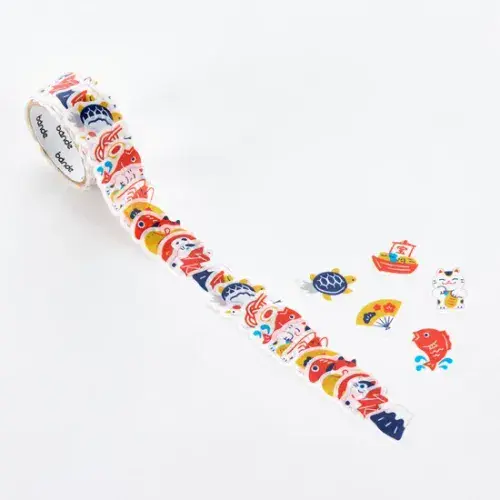 *Bande - Masking Roll Washi Stickers - A Happy Pattern