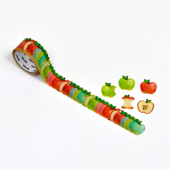 *Bande - Masking Roll Washi Stickers - Bitten Apple