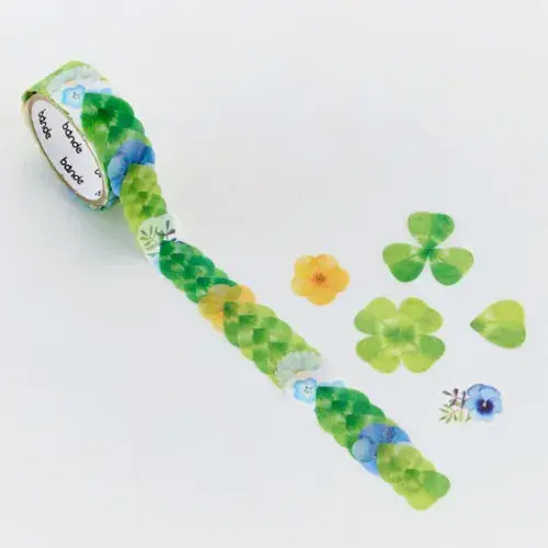 *Bande - Masking Roll Washi Stickers - Clover Leaves
