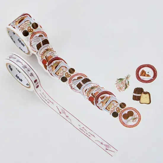 *Bande - Masking Roll Washi Stickers - Double Roll - Baked Confectionery Store