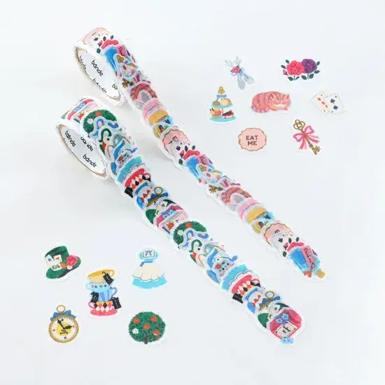 *Bande - Masking Roll Washi Stickers - Double Roll - Little Alice's Tea Party
