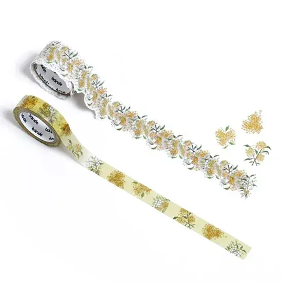 *Bande - Masking Roll Washi Stickers - Double Roll - Osmanthus Flower Words