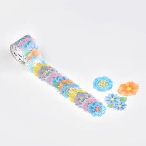 *Bande - Masking Roll Washi Stickers - Dreaming Flowers