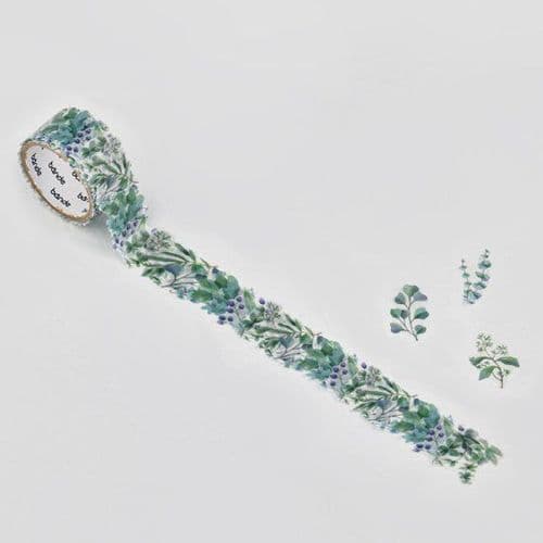 *Bande - Masking Roll Washi Stickers - Green Bouquet