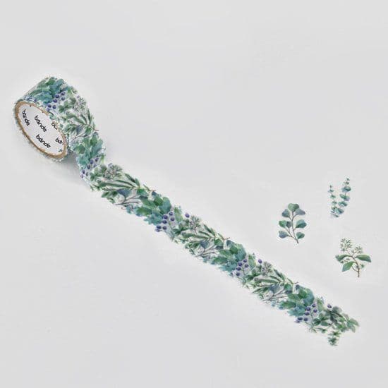 *Bande - Masking Roll Washi Stickers - Green Bouquet