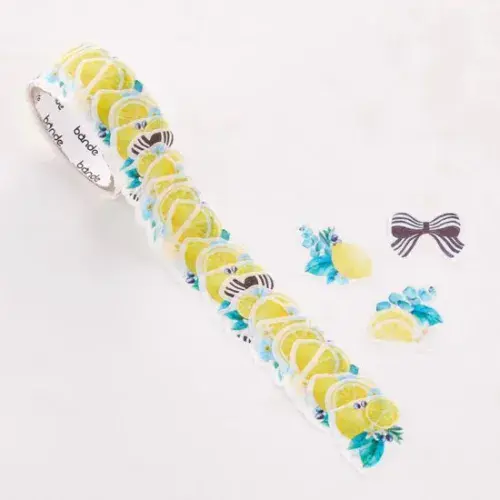 *Bande - Masking Roll Washi Stickers - Lemon Wreath