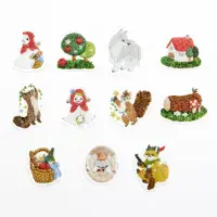 *Bande - Masking Roll Washi Stickers - Little Red Riding Hood in the Embroidery Forest