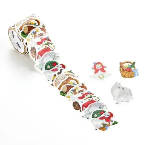 *Bande - Masking Roll Washi Stickers - Little Red Riding Hood in the Embroidery Forest