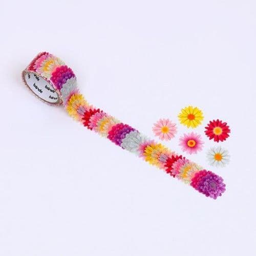 *Bande - Masking Roll Washi Stickers - Marguerite Flower