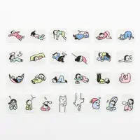 *Bande - Masking Roll Washi Stickers - People who live in notebooks - Do Nothing