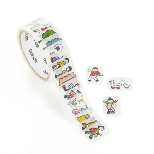 **Bande - Masking Roll Washi Stickers - People who live in Noteboosk - Gone for a Walk