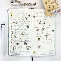 *Bande - Masking Roll Washi Stickers - People who live in the Notebook - Oi Sogaashi