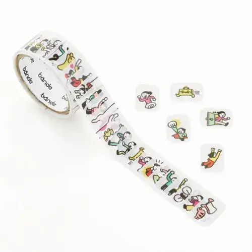 *Bande - Masking Roll Washi Stickers - People who live in the Notebook - Oi Sogaashi