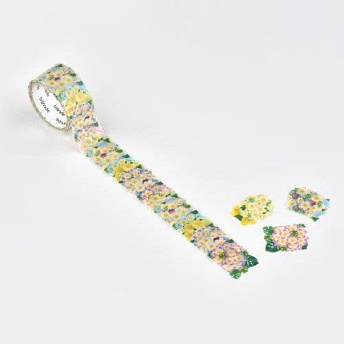 *Bande - Masking Roll Washi Stickers - Plum Bouquet