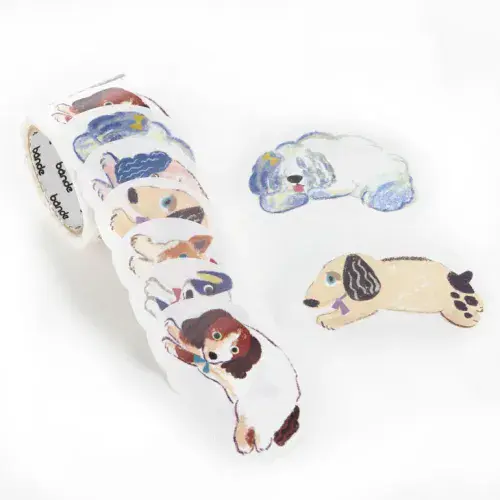 *Bande - Masking Roll Washi Stickers - Running Dog