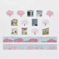 *Bande - Masking Roll Washi Stickers - Sakura's Walking Path