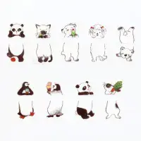*Bande - Masking Roll Washi Stickers - Shirokuro Sandwich