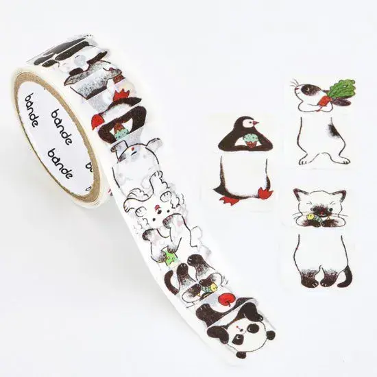 *Bande - Masking Roll Washi Stickers - Shirokuro Sandwich