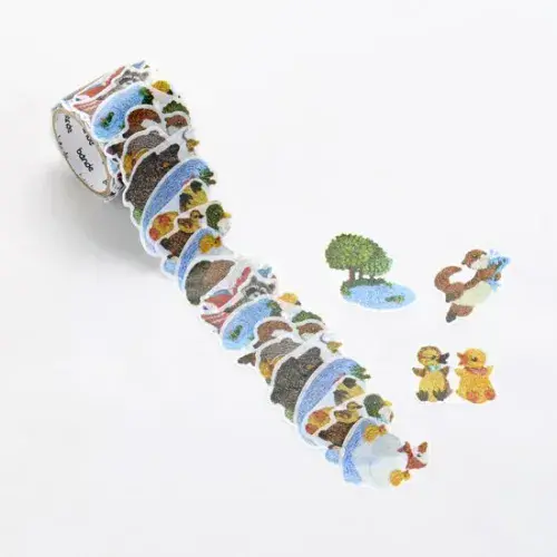 *Bande - Masking Roll Washi Stickers - The waterfront of the embroidery forest