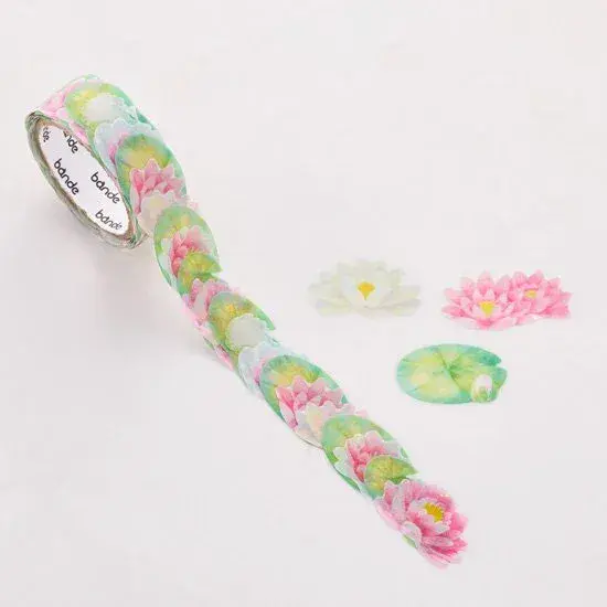 *Bande - Masking Roll Washi Stickers - Water Lily