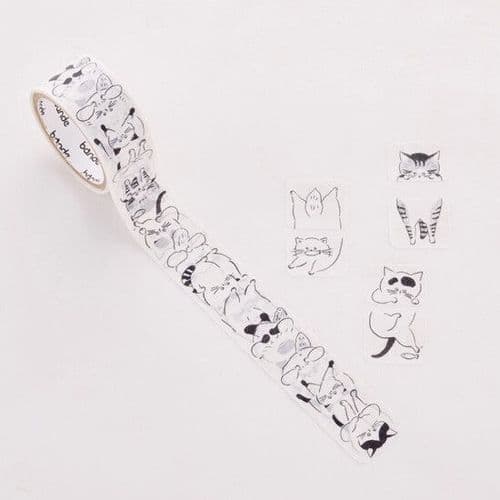 *Bande - Masking Roll Washi Stickers - YURU-NEKO SAND