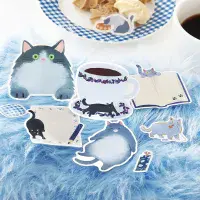 **BGM - Flake Stickers - Cat Dairy - Blue