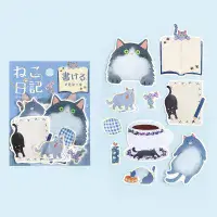 **BGM - Flake Stickers - Cat Dairy - Blue