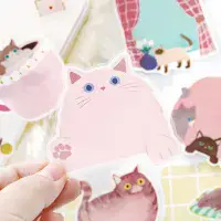 *BGM - Flake Stickers - Cat Dairy - Pink
