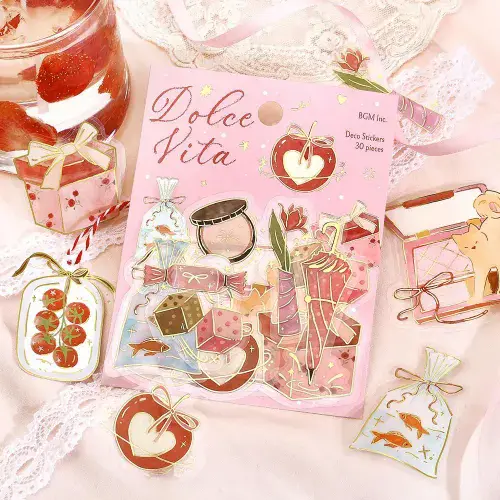 *BGM - Flake Stickers - Clear Dolce Vita - Gift Day