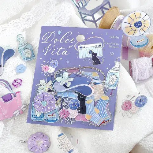 *BGM - Flake Stickers - Clear Dolce Vita - Piece of Life