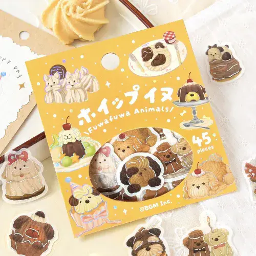 **BGM - Flake Stickers - Fluffy Animals #2 - Whipped Dogs