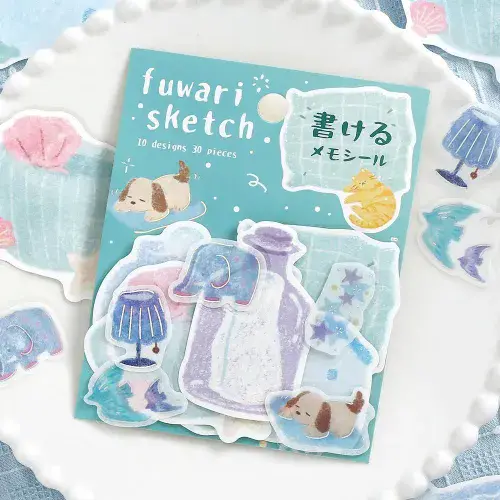 **BGM - Flake Stickers - Fuwari Sketch - Blue