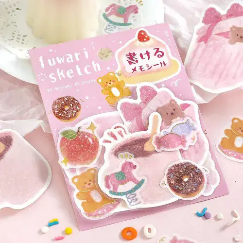 **BGM - Flake Stickers - Fuwari Sketch - Pink