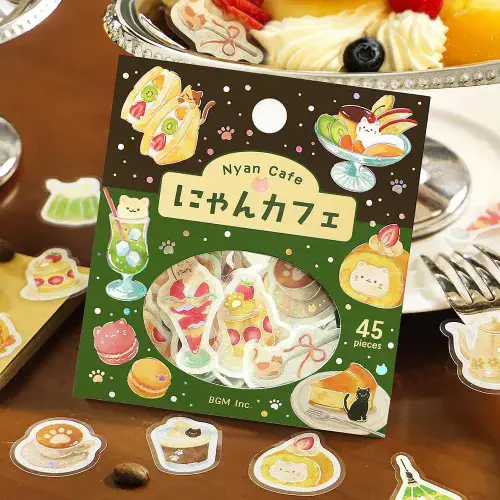 **BGM - Flake Stickers - I'll Eat, Meow - Meow Cafe