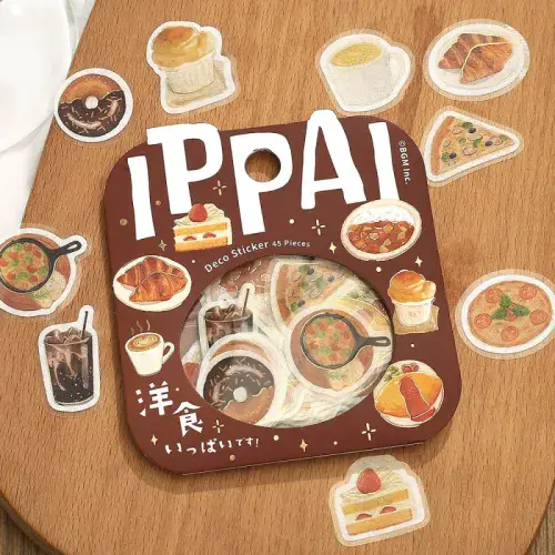 *BGM - Flake Stickers - IPPAI - It's Full of Western Food