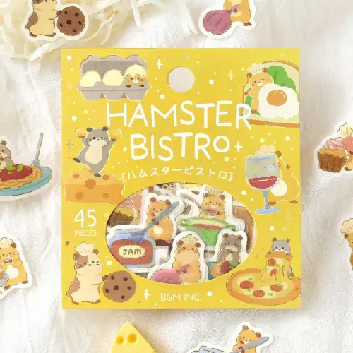 **BGM - Flake Stickers - Narikiri Animals - Hamster Bistro