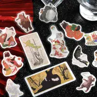 *BGM - Flake Stickers - Nyapanese Neko - Crimson