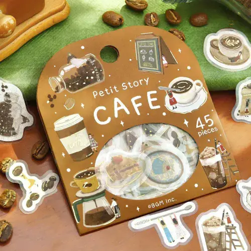 **BGM - Flake Stickers - Petit Stoli - Cafe