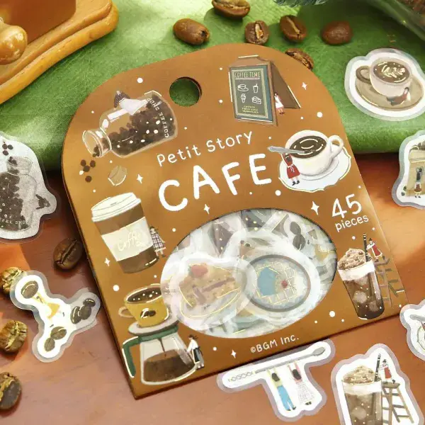 **BGM - Flake Stickers - Petit Stoli - Cafe