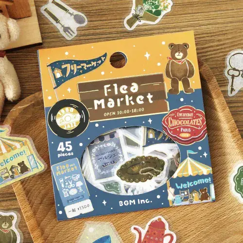**BGM - Flake Stickers - Retro Walk - Flea Market